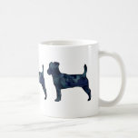 Jack Russell Terrier Black Watercolor Silhouette Coffee Mug<br><div class="desc">This silhouette can also represent: Jack Russell Terrier, Parson Russell Terrier, Border Terrier, Brazilian Terrier, Danish Terrier, Swedish Terrier, Danish Swedish Farmdog, Feist, Mountain Feist, Kemmer Feist, Treeing Feist, Denmark Feist, Laika, Old Danish Fox Terrier, The Rat Dog, Alopecis, Shorty Jacks, Kromi, Lander, Kemmer, American Feist, Mountain Terrier, Patterdale, Black...</div>
