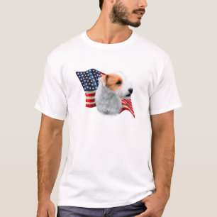 Jack Russell Terrier (broken) Flag T-Shirt