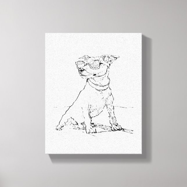 Jack Russell Terrier  Canvas Print (Front)