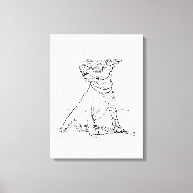 Jack Russell Terrier  Canvas Print (Front)