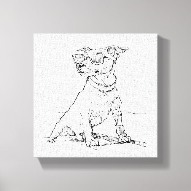 Jack Russell Terrier  Canvas Print (Front)