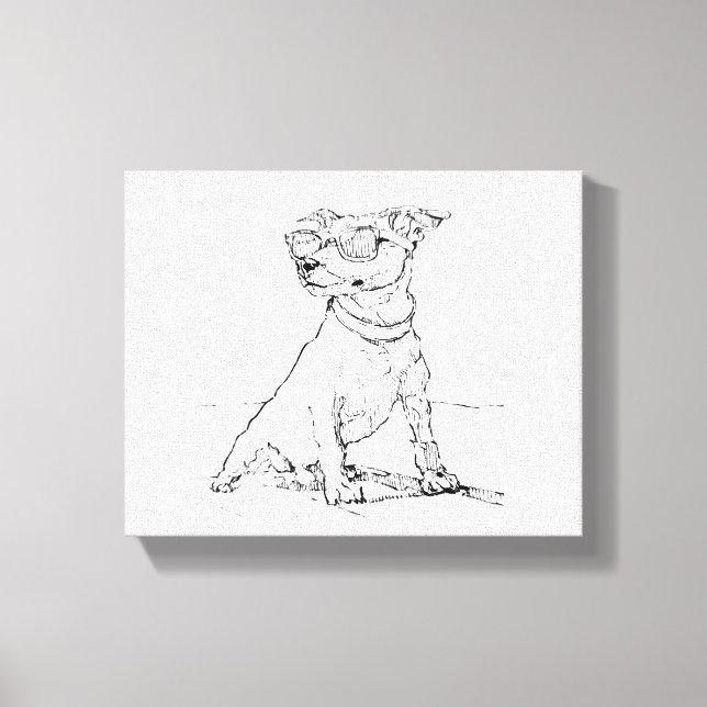Jack Russell Terrier  Canvas Print (Front)