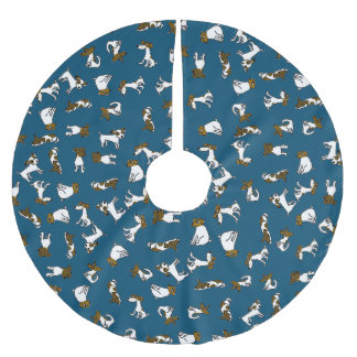Jack Russell Terrier Cartoon Tree Skirt