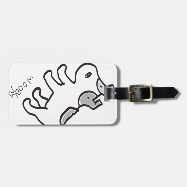 Jack Russell Terrier Chiro Luggage Tag (Front Horizontal)