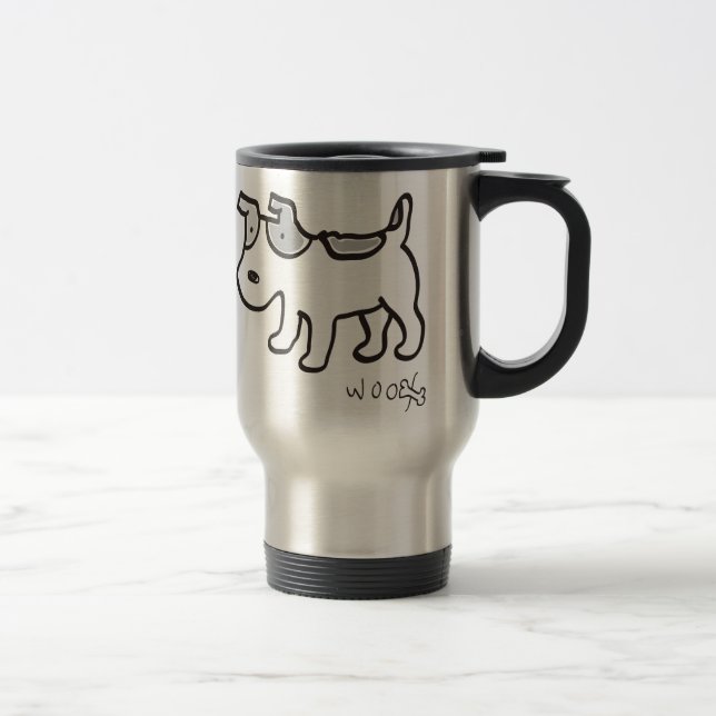 Jack Russell Terrier Chiro Travel Mug (Right)