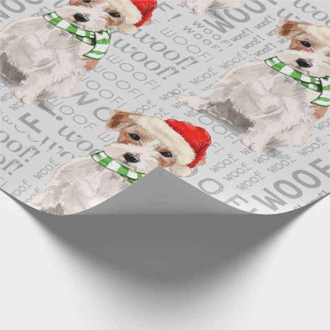 JACK RUSSELL TERRIER Christmas for Dog Lovers Wrapping Paper (Corner)
