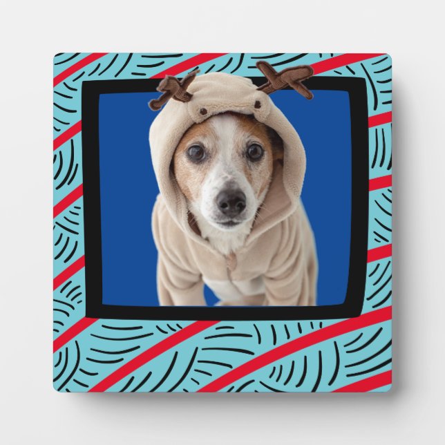 Jack Russell Terrier customised photo frame plaque (Front)