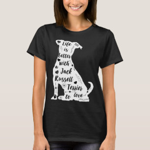 Jack Russell Terrier Design for Terrier Dog Lovers T-Shirt