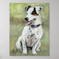 Jack Russell Terrier Dog Art Print