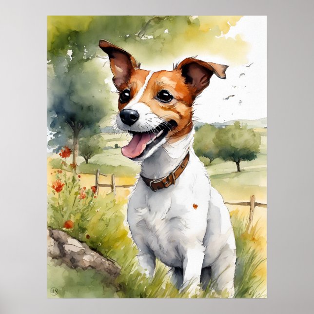 Jack Russell Terrier - Dog Art Print (Front)