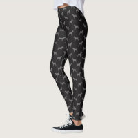 Jack Russell Terrier Dog Breed Silhouettes Pattern