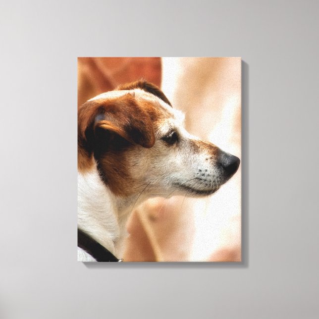 JACK RUSSELL TERRIER DOG CANVAS PRINT (Front)