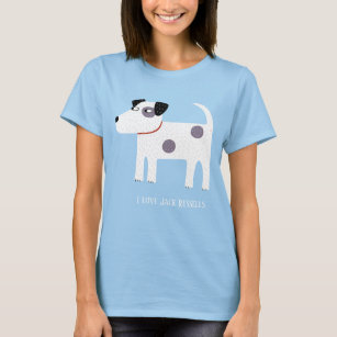 Jack Russell Terrier Dog Custom Name T-Shirt