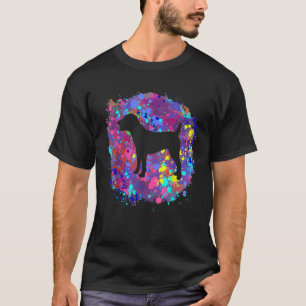 Jack Russell Terrier Dog Love Pet Watercolor Silho T-Shirt
