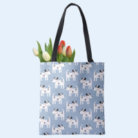 Jack Russell Terrier Dog Pattern Blue
