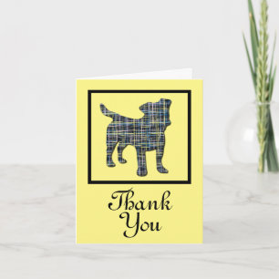 Jack Russell Terrier Dog Thank You Greeting Card