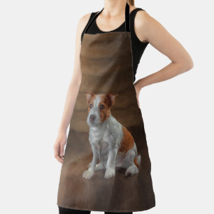 Jack Russell Terrier. Drawing Apron