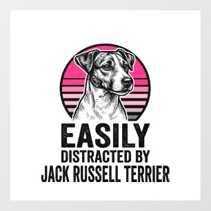 Jack Russell Terrier Easily Distracted Vintage Shi