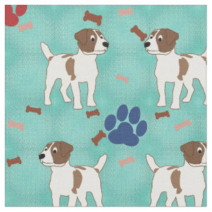 Jack Russell Terrier Fabric
