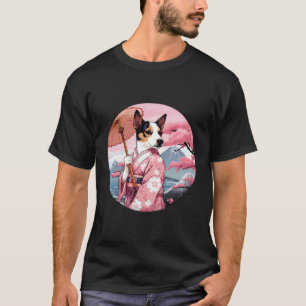 Jack Russell Terrier Geisha Funny Dog Kimono T-Shirt