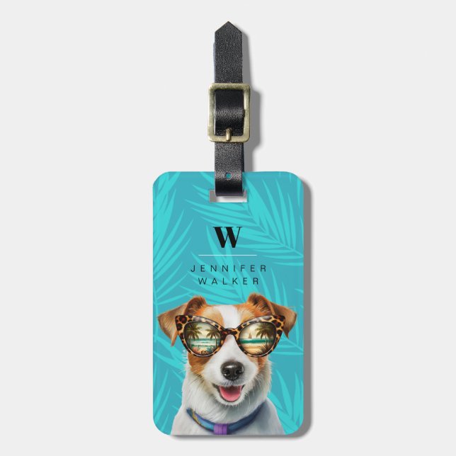Jack Russell Terrier Luggage Tag (Front Vertical)