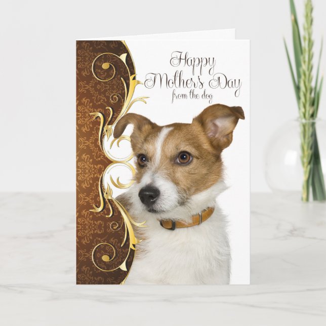 Jack Russell Terrier Mother's Day Card (Front)