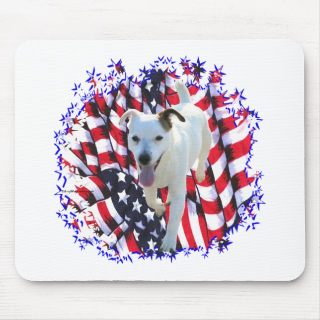 Jack Russell Terrier Patriot Mouse Pad (Front)