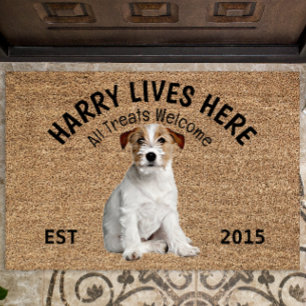 Jack Russell Terrier Personalised Dog Lover Doorm Doormat