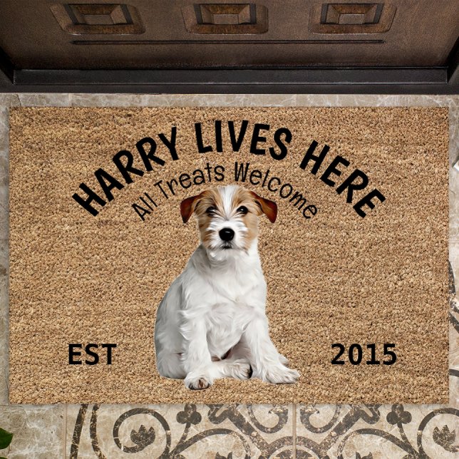 Jack Russell Terrier Personalised Dog Lover  Doorm Doormat (Creator Uploaded)