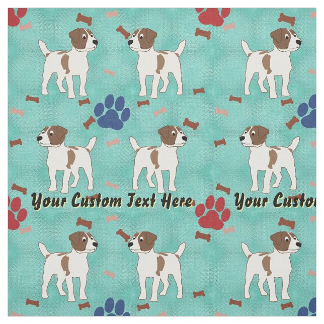 Jack Russell Terrier - Personalised Fabric (Swatch)
