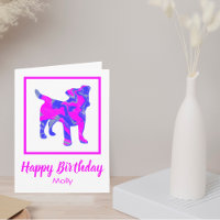 Jack Russell Terrier Pink Dog Funny Birthday