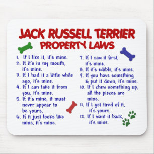 JACK RUSSELL TERRIER Property Laws 2 Mouse Pad