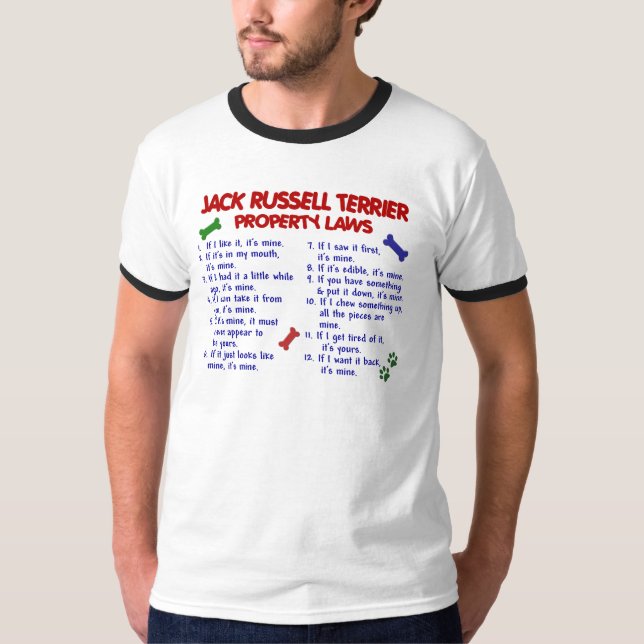JACK RUSSELL TERRIER Property Laws 2 T-Shirt (Front)