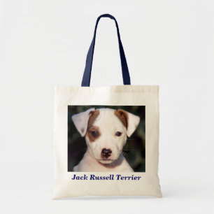 Jack Russell Terrier Puppy Dog Canvas Tote Bag