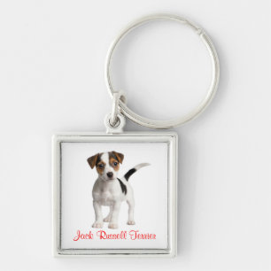 Jack Russell Terrier Puppy Dog Keychain