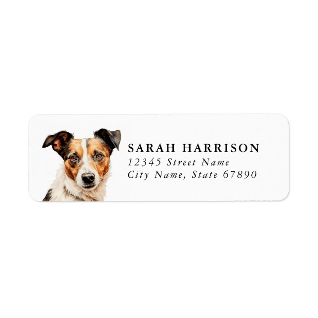 Jack Russell Terrier Return Address Labels (Front)