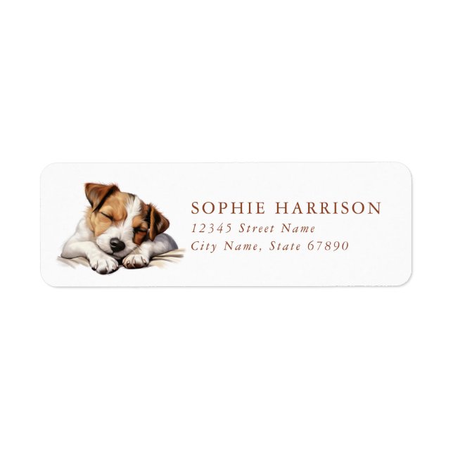 Jack Russell Terrier Return Address Labels (Front)