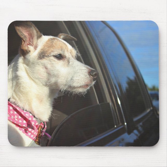 Jack Russell Terrier Ride to the Beach Mousepad (Front)