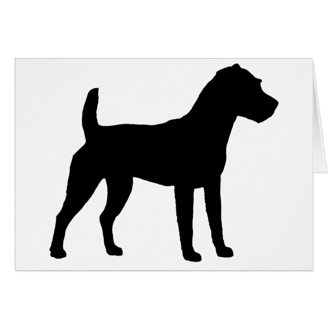Jack Russell Terrier Silhouette (Front Horizontal)