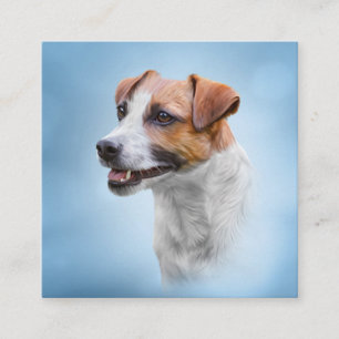 Jack Russell Terrier Square Business Card