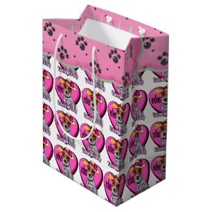 Jack Russell Terrier Valentine's Day Medium Gift Bag