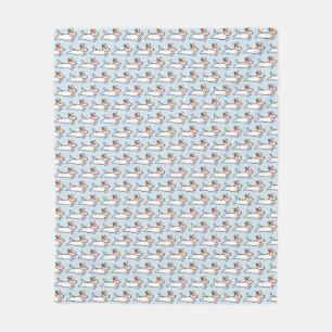 Jack Russell Terriers Pattern Fleece Blanket