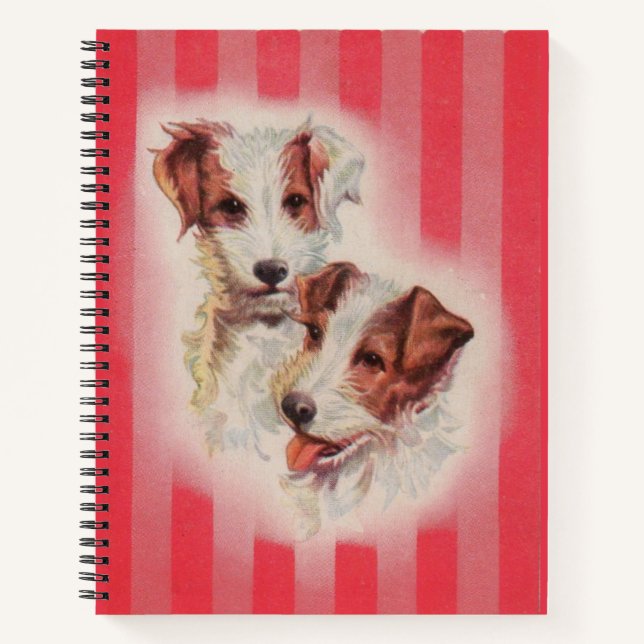  Jack Russell terriers print Notebook (Front)