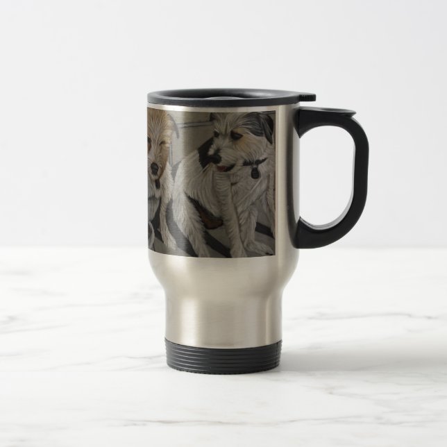Jack Russell Terriers Travel Mug (Right)