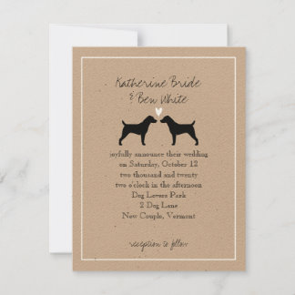 Jack Russell Terriers Wedding Invitation