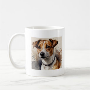 Jack Russell watercolor I Love My Jack Russell Coffee Mug