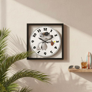 Jack Russell Wearing Sunglasses Clock