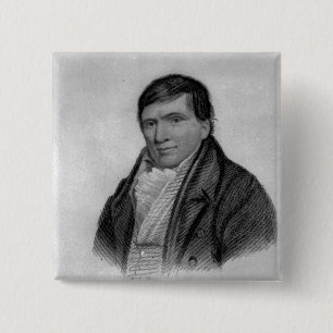 Jack Scroggins, engraved by Hopwood 15 Cm Square Badge
