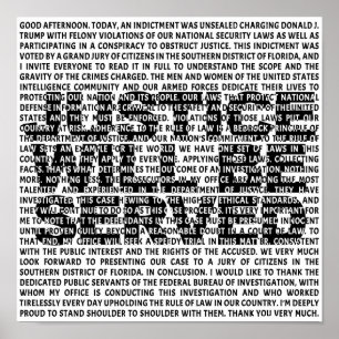 Jack Smith Anti Trump Indictment Political Quote P Poster