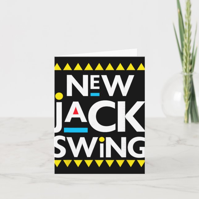 Jack Swing 90s R&amp;b Hip Hop  Card (Front)